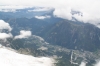 Vue sur Chamonix depuis l\'aiguille du midi